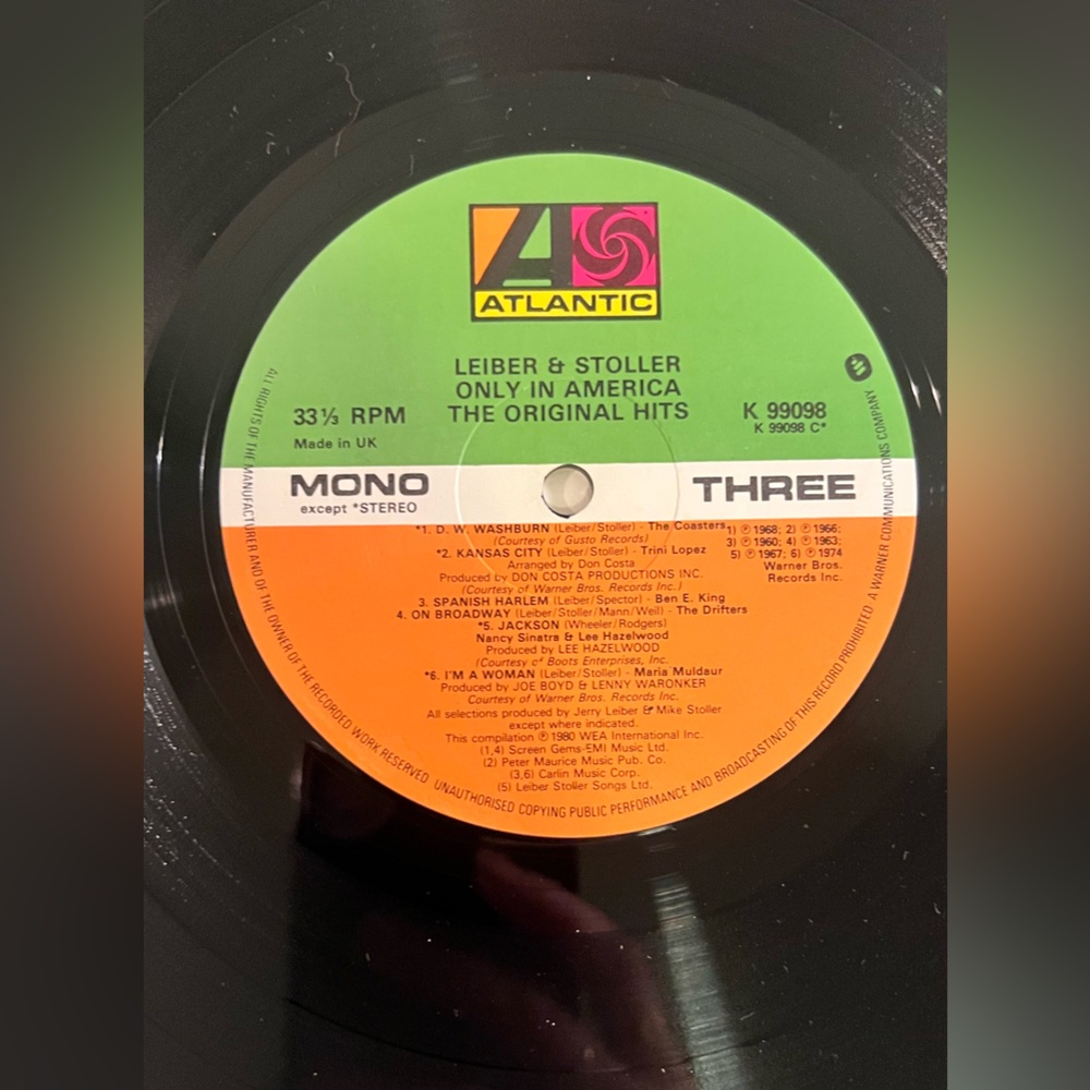 'Only in America' double Vinyl Record from leiber & stoller - Picture 12 of 14